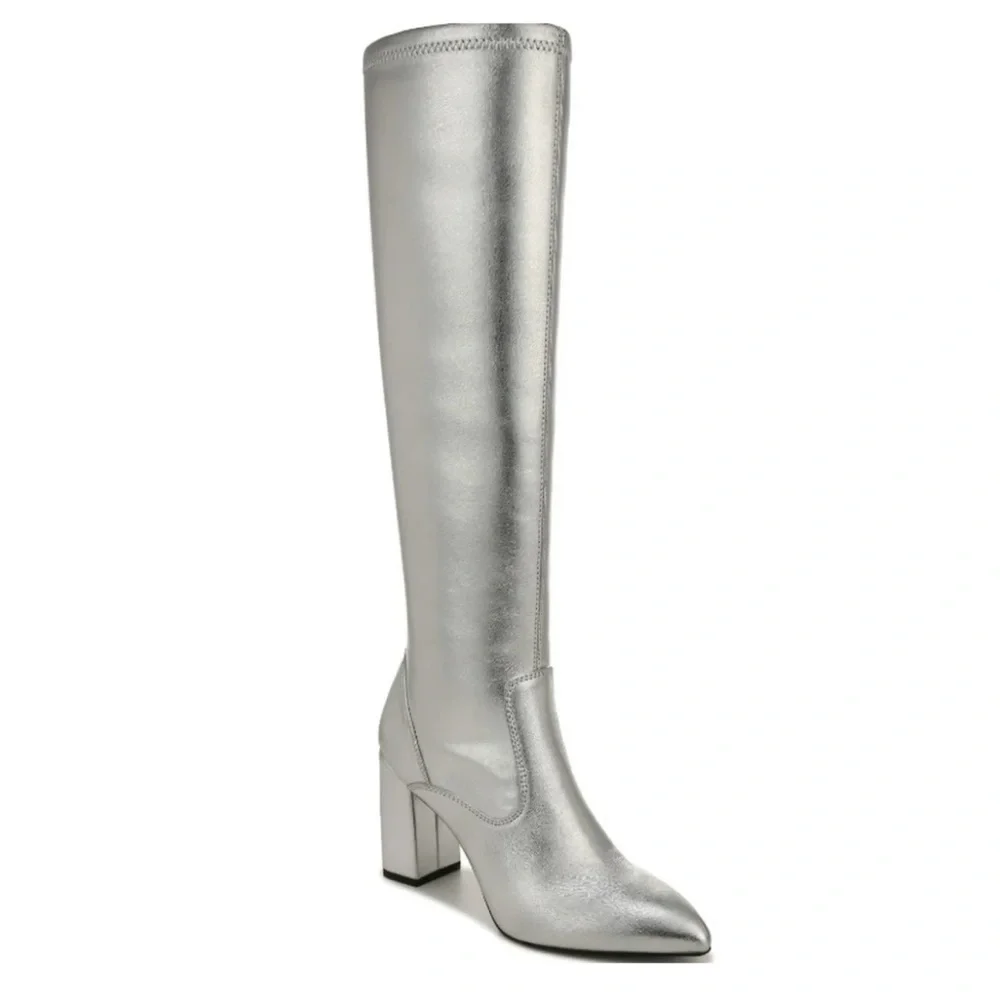Franco Sarto Womens Katherine Faux Leather Tall Knee-High‎ Boots -- 5M